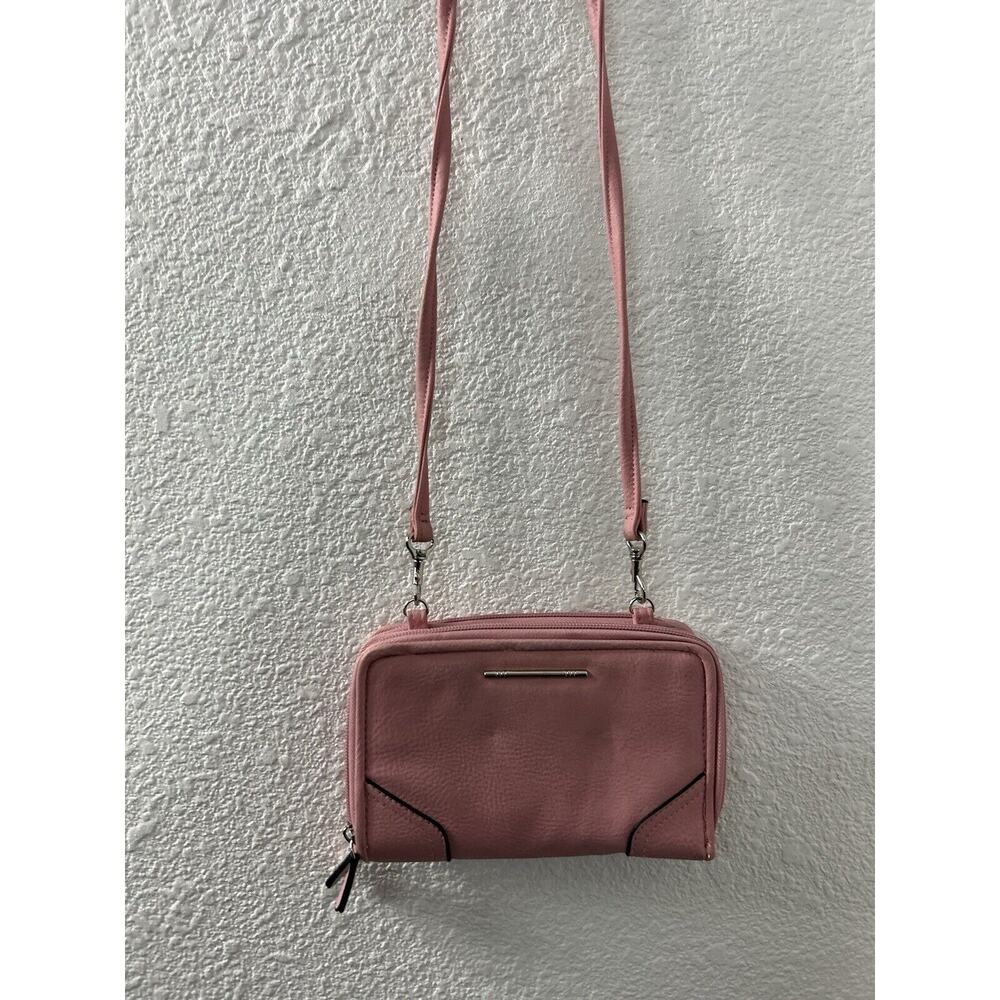 Women’s‎ Crossbody Faux Leather Pink Wallet